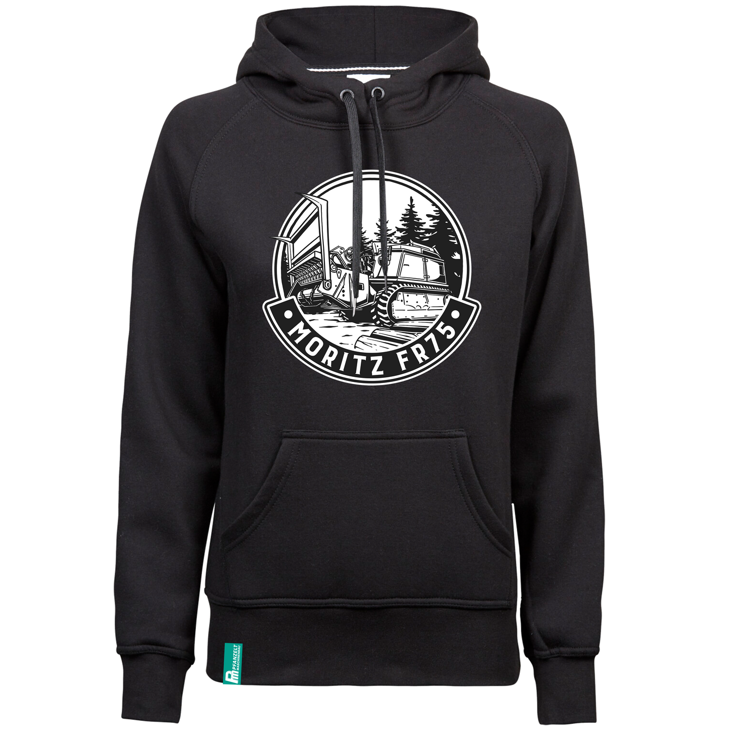 Damen Hoodie Moritz Fr75, schwarz