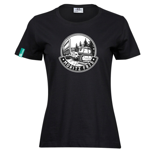 Damen T-Shirt Moritz Fr75, schwarz