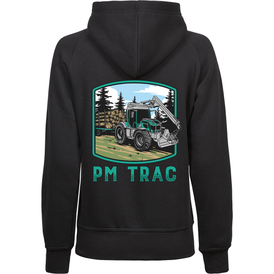 Damen Hoodie Pm Trac, schwarz