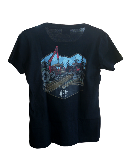 Damen T-Shirt, Schlang & Reichart, anthrazit